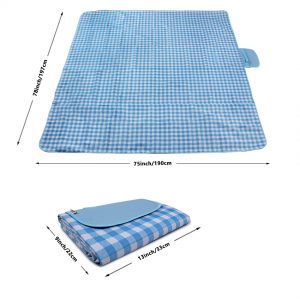 blue picnic mat