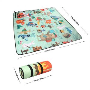 cartoon picnic rug