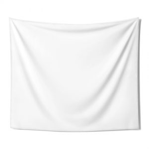 white tapestry