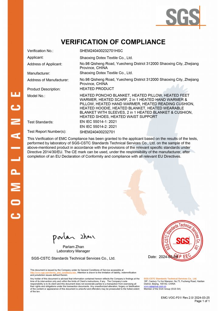 dotex CE certificate