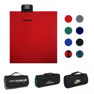 red polar fleece picnic mat