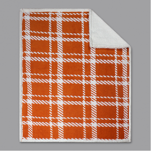 Orange sherpa blanket