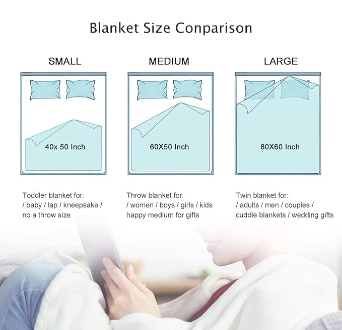 what size blanket is 50 x 60​-what size is a 50 x 60 blanket​-how big is a 50 x 60 blanket​