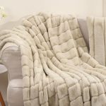 faux fur blanket-rabbit fur blanket