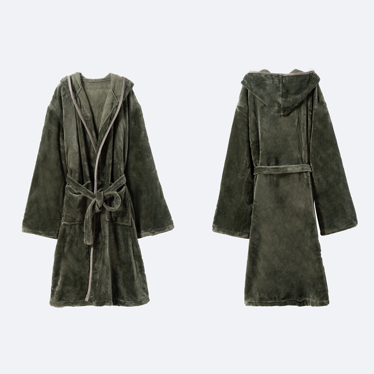 fleece bathrobe