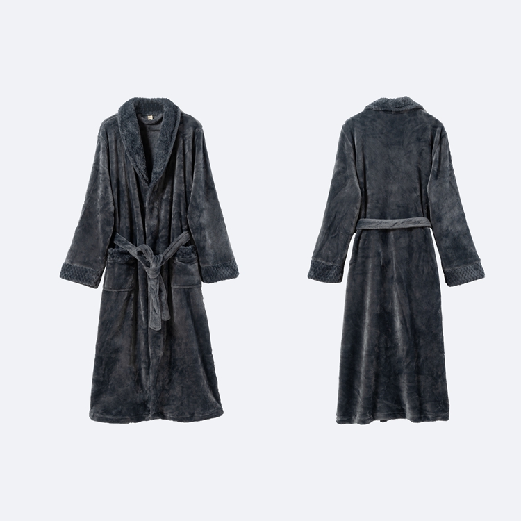 fleece bathrobe